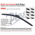 S986 Multifuncional Wiper Blade Windshield Acessórios Do Limpador De Carro Acessórios Accessor Parte Do Carro